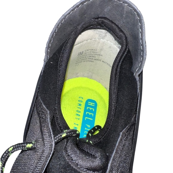 NWOT!  JSPORT JAMBU CATSKIL BLACK SUEDE NEON GREEN LADIES SHOES-   SZ 8M - Picture 3 of 11